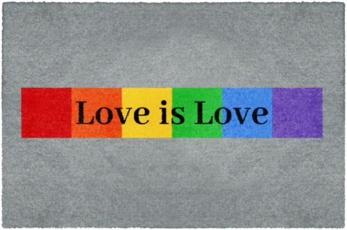 Fußmatte Pride Love is Love 50 cm x 75 cm - Bild 1 von 1