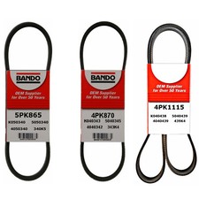 For Toyota Tacoma 2.7L Drive Belt Kit A/C Pow...