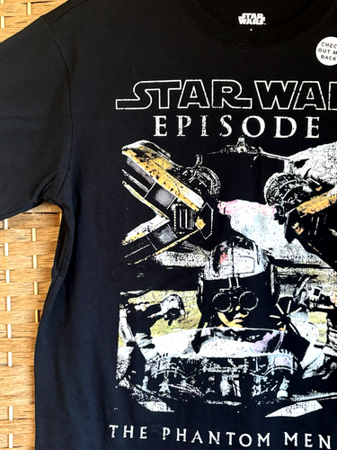Star Wars: The Phantom Menace "Young Anakin Skywalker" Unisex Black T-Shirt (L) - Picture 2 of 11