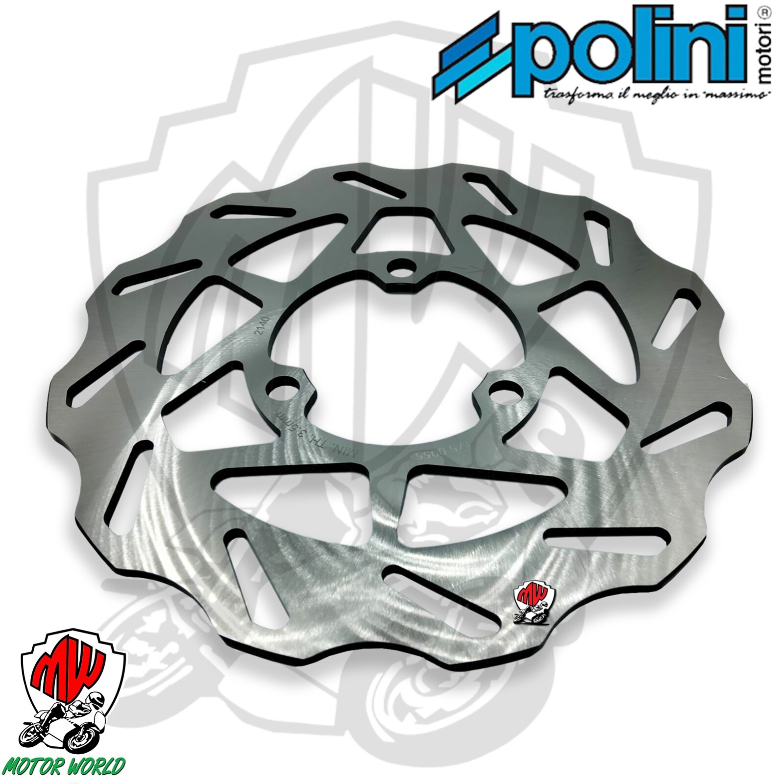 175.0055 DISCO FRENO POSTREIORE POLINI HM VENT CRE DERAPAGE 2007 2012 (50X, 50R)