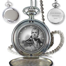 SIR WALTER SCOTT SCOTTISH HISTORICAL NOVELIST WATCH BIRTHDAY BOX GIFT ENGRAVING
