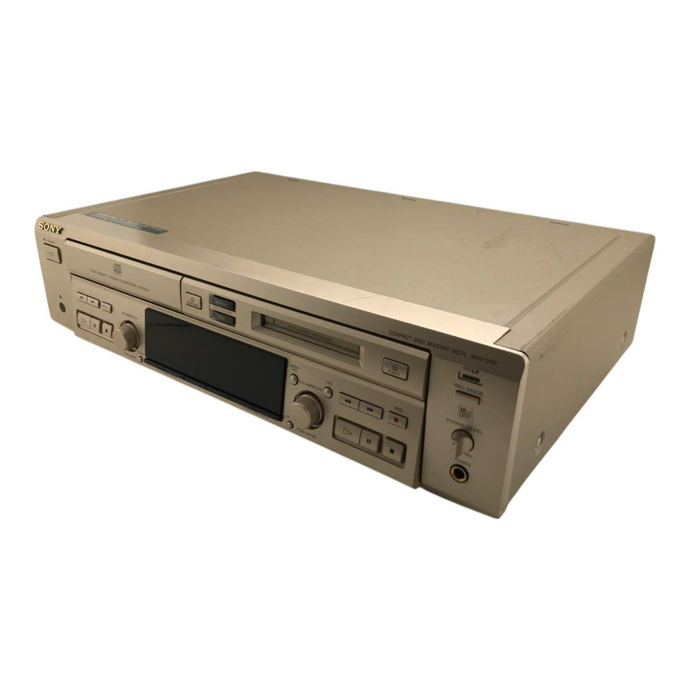 SONY MXD-D40 CD Player MD Recorder MDLP Tested Used w/Cable