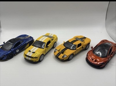 Lot Of 4 Kinsmart Super Cars Mclaren P1 Shelby 1/36 1/38 Pull Back