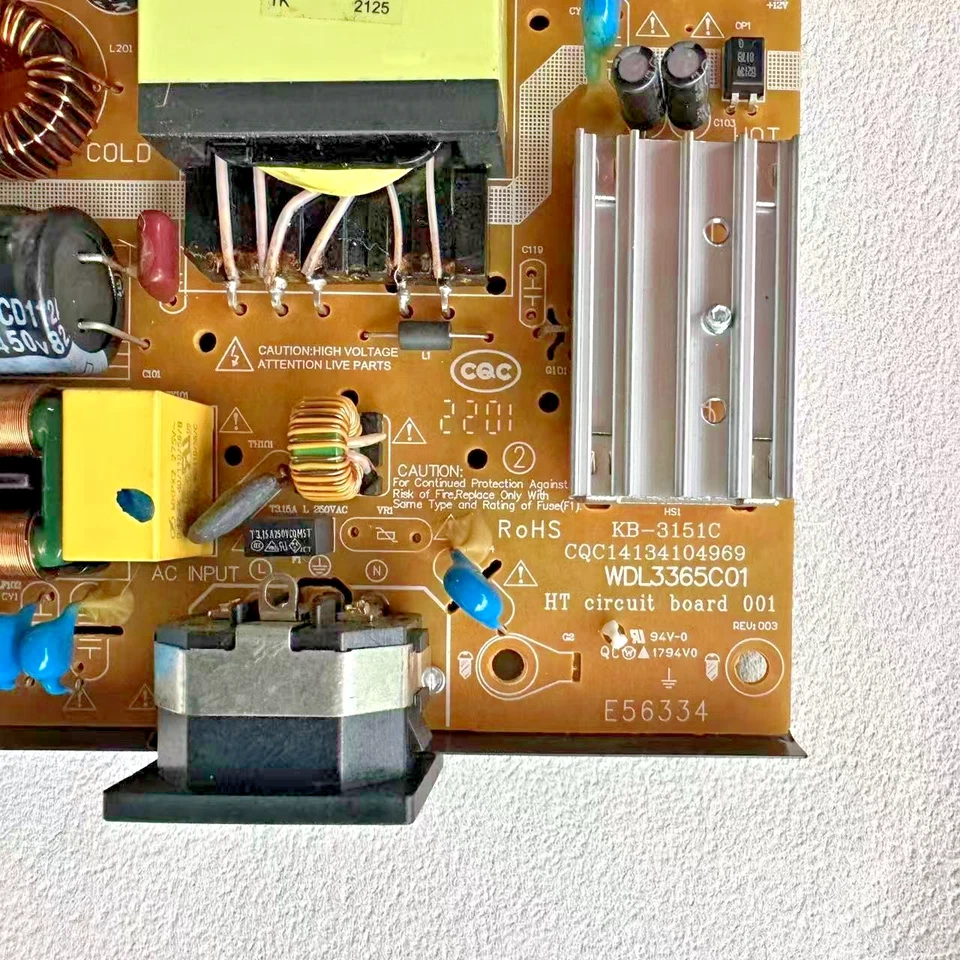 for XZ342CK U32N10 CU34G3X POWER BOARD KB-3151C WDL3365C01 - Image 2 of 2