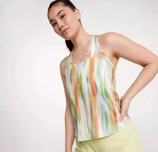 NEW CALIA Women's Twist Back Tank Flora Multi Size M F116