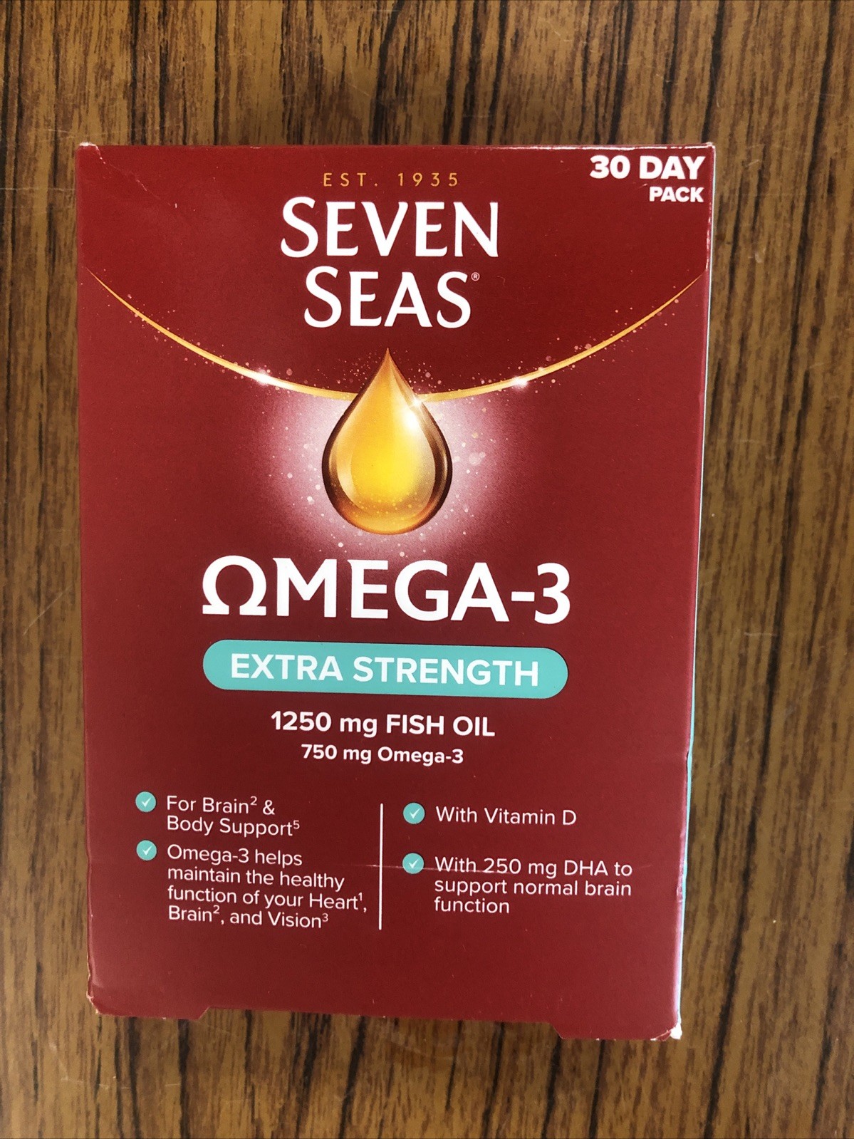 Seven Seas Omega-3 Fish Immune Support Oil Capsules Extra Strength With Vitamin D - 30 Capsules - Image 2