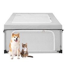 42x42x26 Inches Puppy Playpen with Top Cover for Dogs  Cats Indoor or Outdoo...