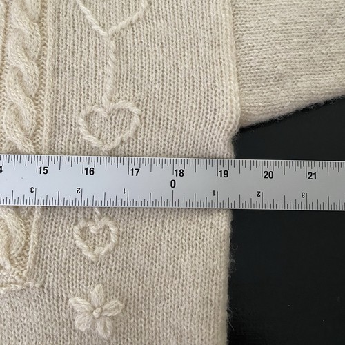 Vintage Woolrich Cat Sweater Women's M Kittens Wool Cable Knit Embroidered - Picture 11 of 13