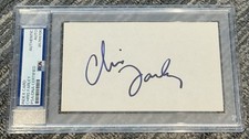 Chris Farley Signed Autograph 3x5 Index Card PSA/DNA Encapsulated 