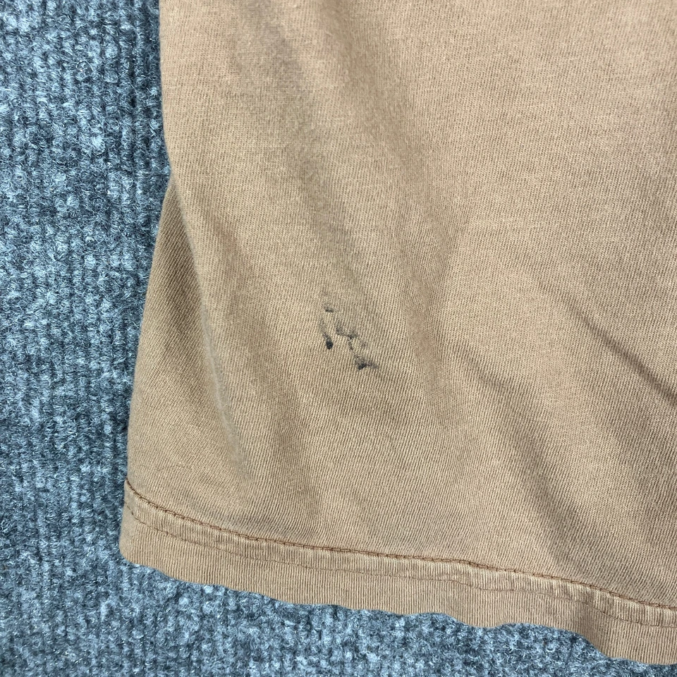 Camiseta Brad Butter Para Hombre XL Marrón Gráfico Cuello Envejecido Estilo Vintage Foto 3 de 4