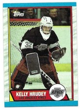 KELLY HRUDEY 1989-90 TOPPS CARD NEAR MINT+ CONDITION