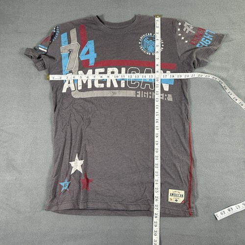 American Fighter Men Shirt Medium Dark Gray Athletic T-Shirt Eagle MMA Gym - Picture 3 of 6