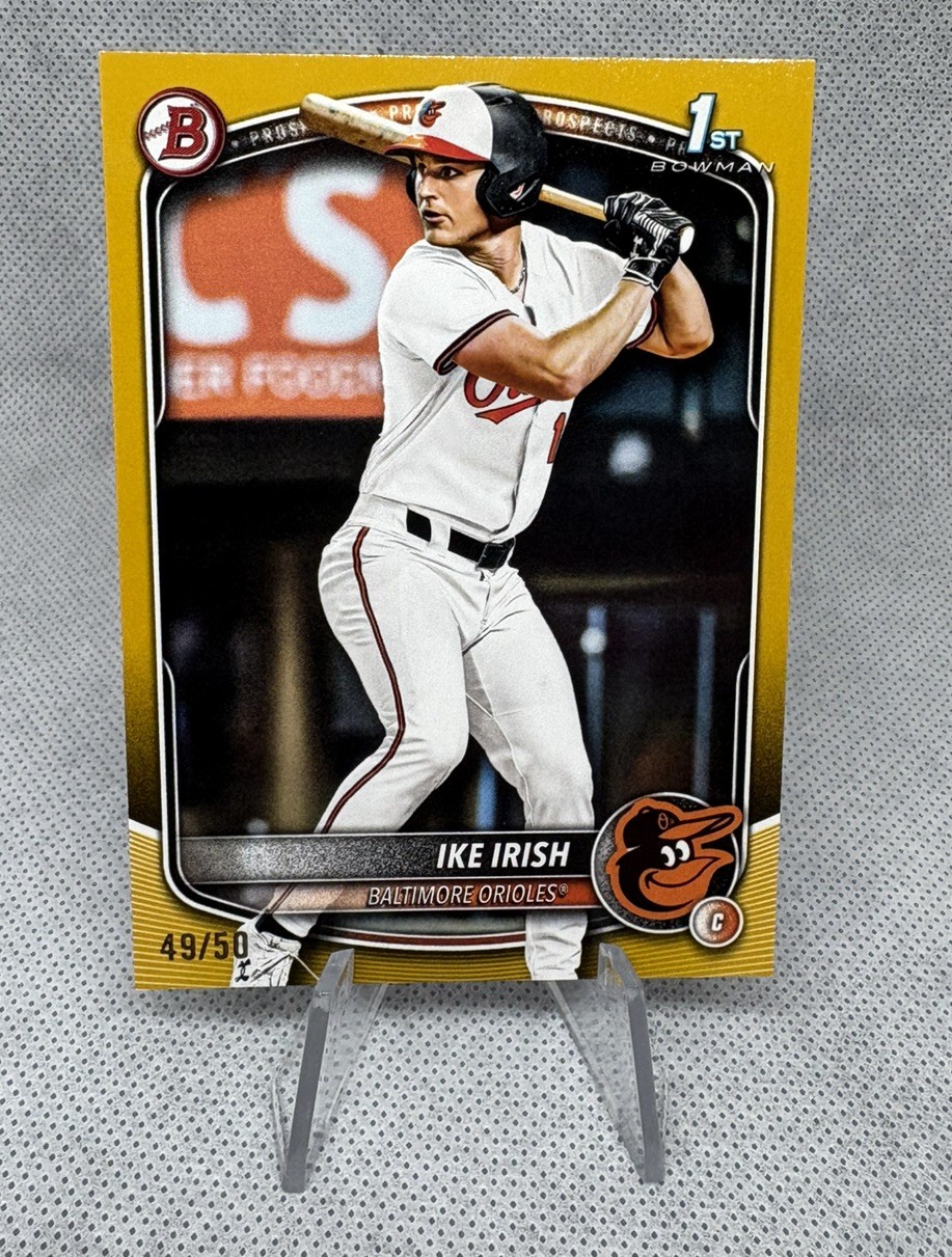 2025 Bowman Draft Ike Irish 1st Prospect Gold /50 #BD-16 Orioles