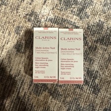 2x Clarins Multi Active Nuit Skin Renewing Li...