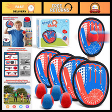 Catch and Toss Ball Game Set - Toddler Baseball Glove for Beach  Yard Fun, Outd