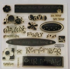 CTMH CLOSE TO MY HEART ACRYLIC STAMP SET D1036 HERITAGE