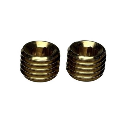 2 pieces M12X1.5 Male Brass Hex Set Screw Cap Pipe Block Off Plug Fitting