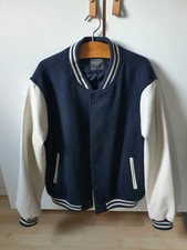 College  Jacke, blau / creme  Retro College