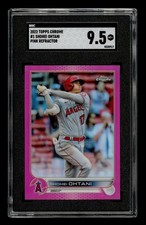 2022 Topps Chrome Pink Refractor: #  1 Shohei Ohtani SGC 9.5 MINT+