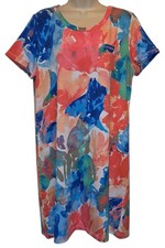 T by Talbots Stretchy Multicolor Dress Size Large