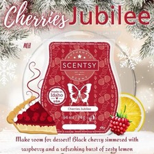 Scentsy Cherries 🍒 Jubilee Discontinued Wax Bar BN, Combined P&P Available