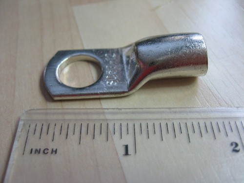 Lot of (2) Cable Lug 50mm² 1/0awg 0AWG 1/2" M12 Battery Lug Terminal #E71ERR - Picture 4 of 5