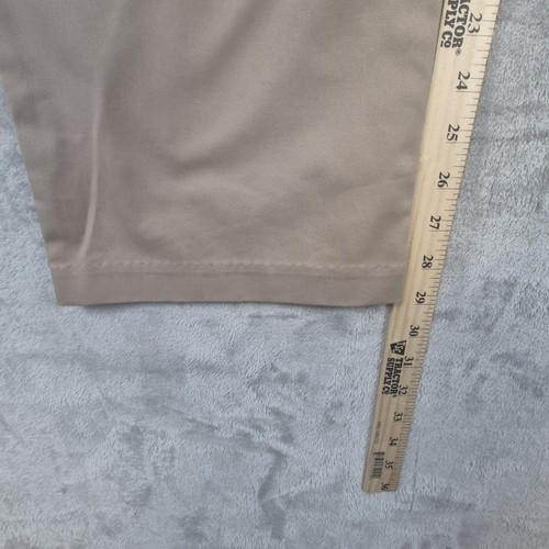 Lee Neu mit Etikett Damen hellbraun khaki lockere Passform gerades Bein mittelhoher Bund Hose Größe 16 kurz - Bild 5 von 12