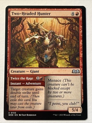 MTG Wilds of Eldraine U Two-Headed Hunter #0155 PLAYSET 4x x4