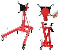 1500 lbs Rotating Engine Motor Stand w/360° Adjustable Head Motor Hoist Dolly