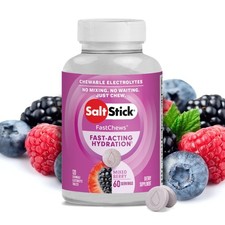 SaltStick Electrolyte FastChews 120 Mixed Berry Chewable Tablets Salt Table...