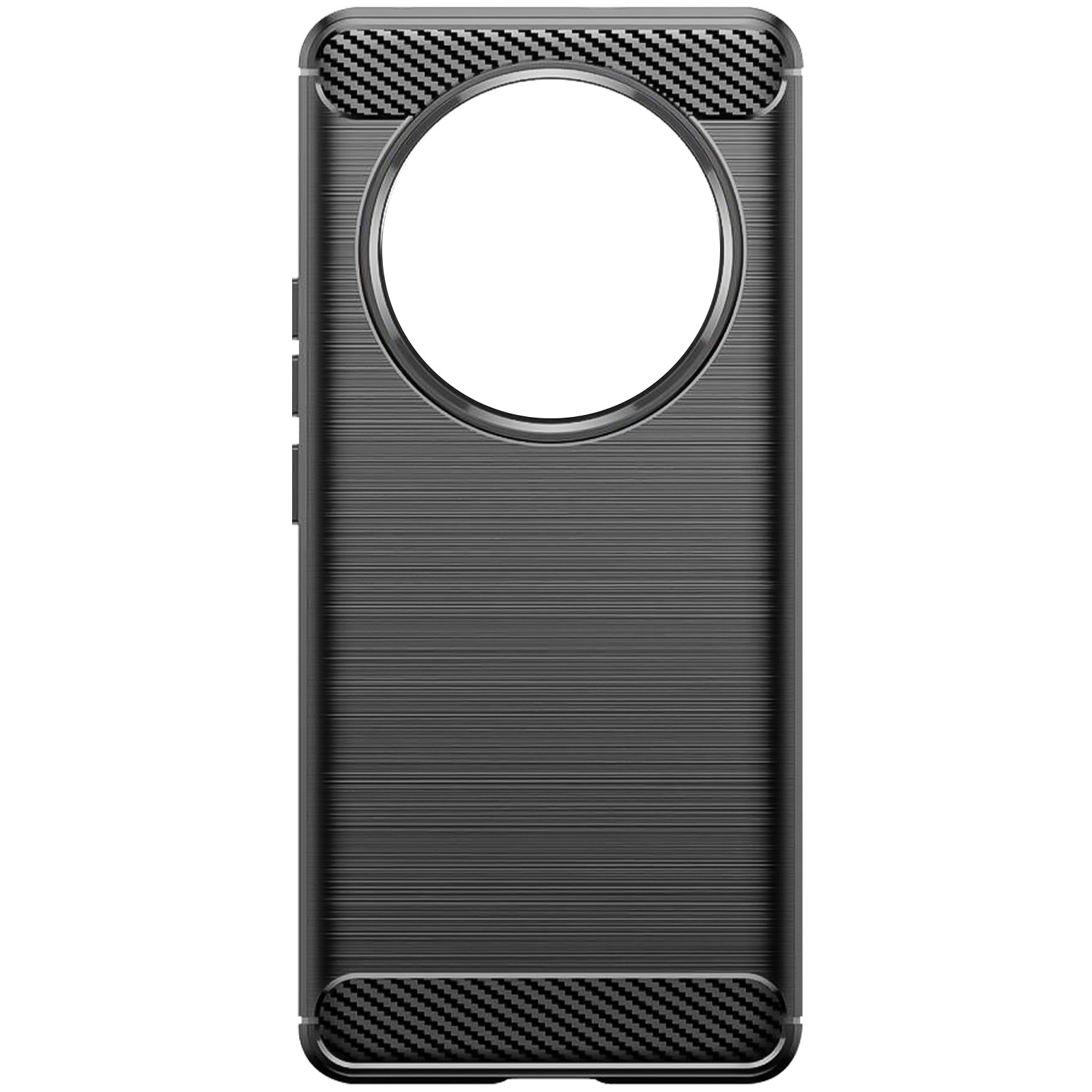 Coque Xiaomi 12 Pro 5G Avizar en silicone effet brossé noir protection antichoc arrière