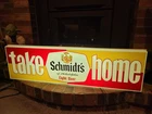 Vintage 80’s Schmidt's Of Philadelphia 36” Long TAKE HOME Light Up Beer Sign Wor