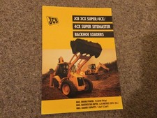 JCB 3CX/4CX BAGGERLADER VERKAUFSPROSPEKT