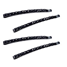 4Pcs Black Rhinestone Hair Clip, Sparkly Hair Decoration for Women