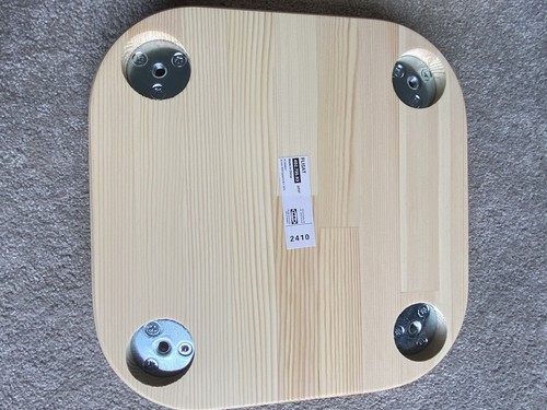 IKEA FLISAT Children’s Pine Wood Stool Four Legs 24x24x28cm NEW - Picture 7 of 10