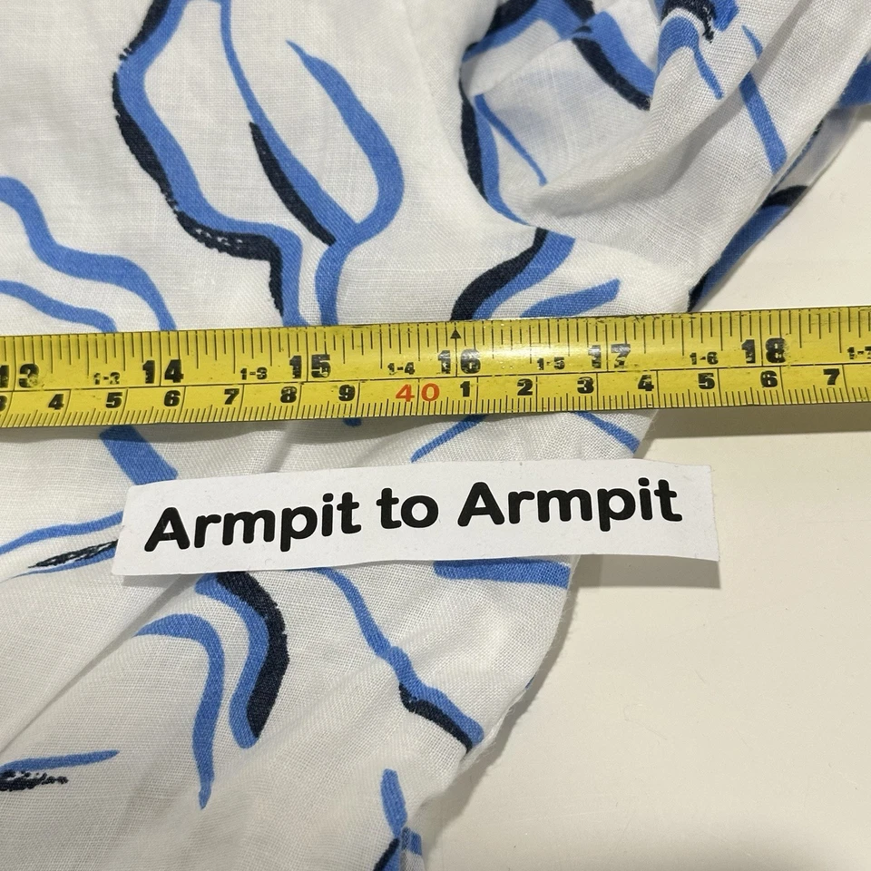 Country Road Abstract Floral Tie Detail Mini Dress Women AU 6 Puff Sleeve Lined - image 4 of 4