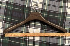 ExLarge XL 19  Cole Haan MCM Hollywood Regency Wood Suit Fur Coat Clothes Hanger