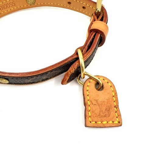 LOUIS VUITTON Monogram Collier Baxter PM M58072 Gold Ring Dog Collar - Picture 4 of 10