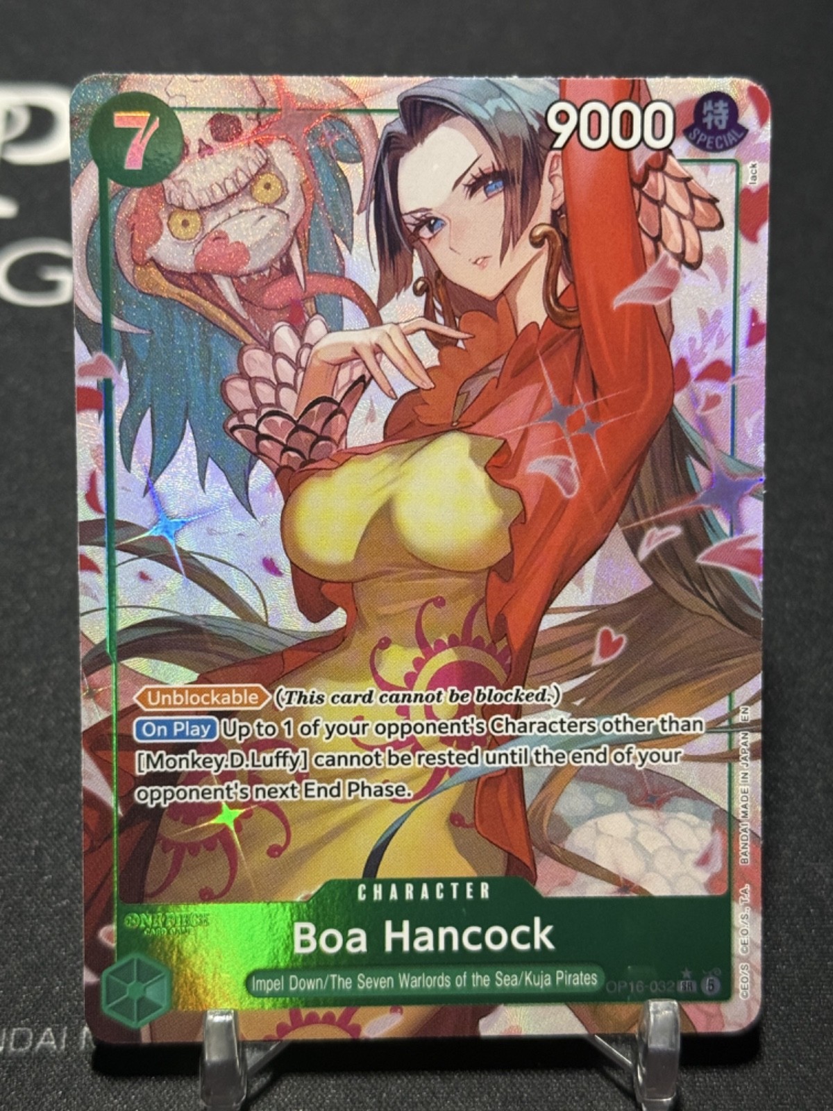 BOA HANCOCK - One Piece OP16-032 - AA Alt Art Super Rare SR - The Time of Battle