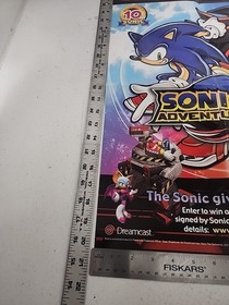 Sonic Adventure 2 - SEGA Dreamcast - Vintage Original Poster Promo Art 2001