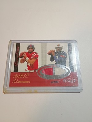 2005 Eli Manning/ Jason Campbell Sage Dual Jersey Card #65/99