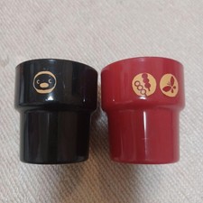 Pingu Black And Red Cup Set Pingu Rare Penguin Model Limited Edition Animation C
