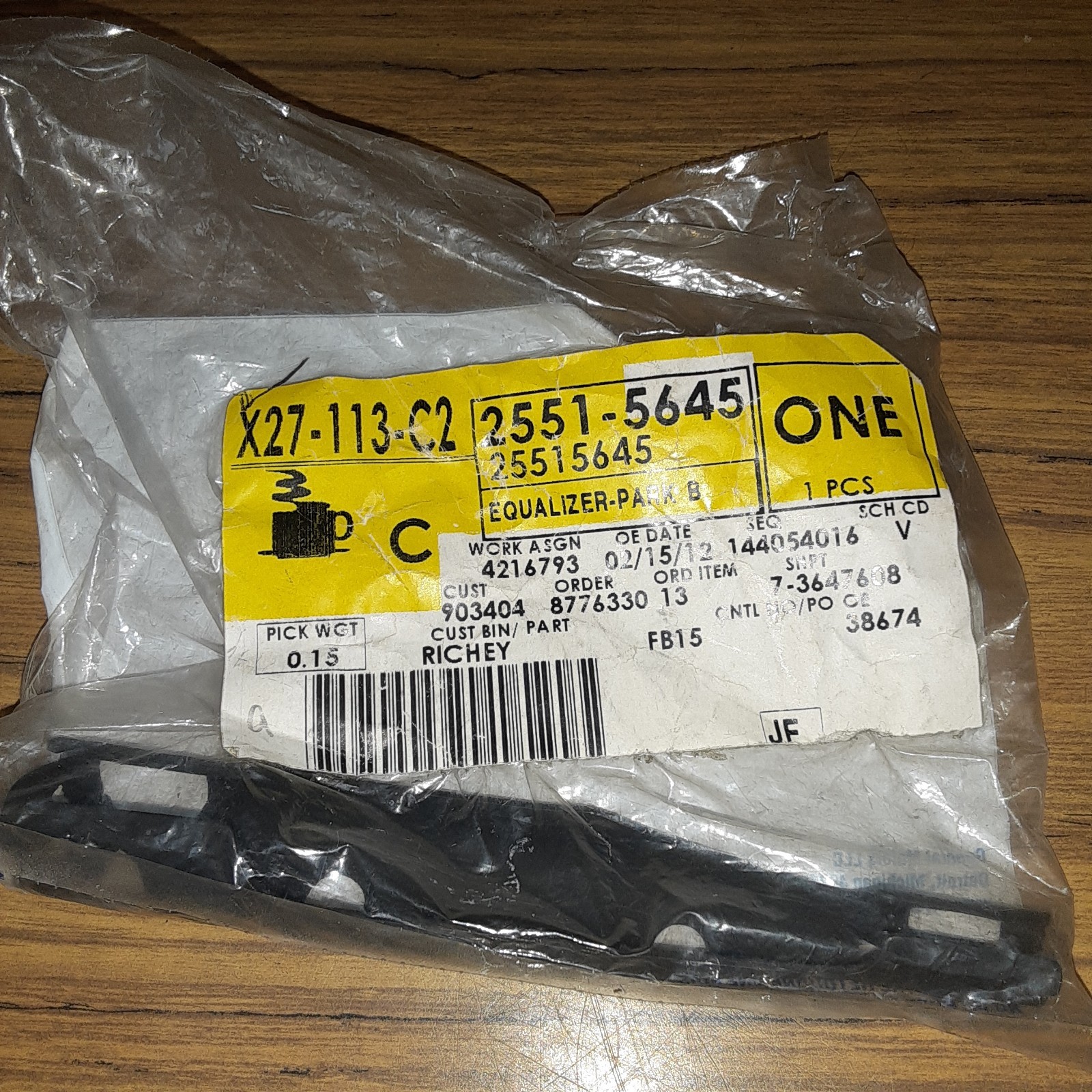  NOS GM Parking Brake Cable Equalizer ACDelco GM Original Equipment 25515645 H5