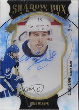 2016-17 SPx Shadow Box Rookies Blue Auto 135/199 Mitch Marner #71 Auto ka7