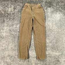 Vintage Levis Corduroy Jeans Boys Actual 22X26 Brown USA Made 80s Scovill Zipper