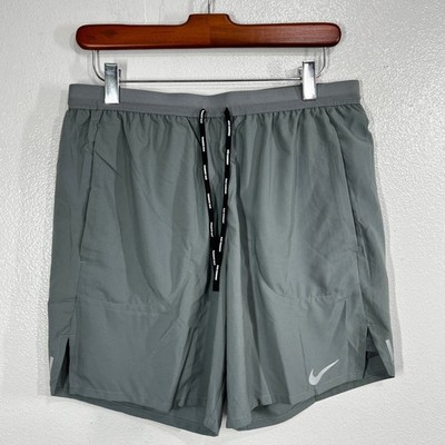 Nike Flex Stride Shorts 7'' 2-in-1 Lined Grey Running Gym Pockets Men's Medium