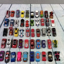 Lot of 50 Hot Wheels Matchbox Diecast Toy Cars Trucks 1:64 Used Loose - L7