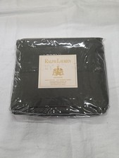 Vintage Ralph Lauren Avenue 300 Thread Count Flat Sheet Dark Green QUEEN