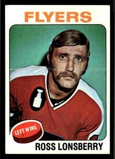 1975-76 Topps #110 Ross Lonsberry - Philadelphia Flyers (Low Grade)