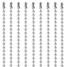 20 Pieces Stainless Steel Bead Chain 30 Inches Ball Chain Necklaces